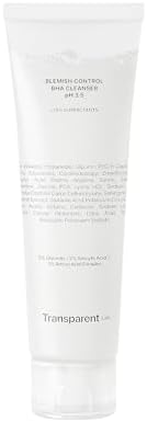 Transparent Lab Blemish Control BHA Cleanser pH 3.5 Limpeza facial 150 ml – com Ácido Salicílico, Limpieza Pr