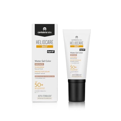 Cantabria Labs - Heliocare 360° Color Water Gel SPF 50+ - 50ml - tom Bronze - Hidratante - Proteção solar Av