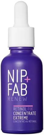 Nip+Fab Retinol Fix Concentrate Extreme 10% com Retinol, Bakuchiol, Péptidos e Complejo Hidratante, 30ml