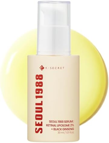 KSECRET SEOUL 1988 Sérum: Liposoma de Retinal 2% + Ginseng Negro, 30ml/1.01fl.oz | 58% Extracto de Ginseng Ne