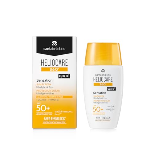 Cantabria Labs - Heliocare 360º Sensation - 50ml - Proteção solar Facial - SPF 50+ - Ultra leve e Resistent