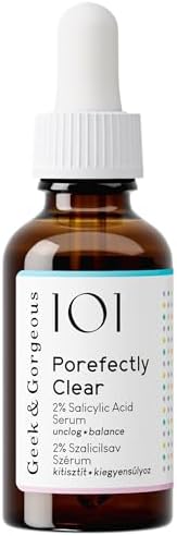Geek & Gorgeous Porefectly Clear - Poros Clarificadores, Sérum leve com 2% Ácido Salicílico e Sarcosina - p