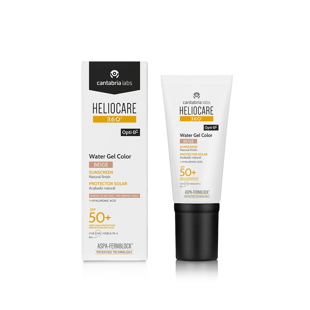 Cantabria Labs - Heliocare 360° Color Water Gel SPF 50+ - 50ml - tom bege - Hidratante - Proteção solar Ava
