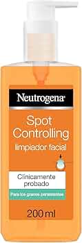 Neutrogena Spot Controlling Limpeza facial (1 x 200 ml), gel Limpeza facial com ácido salicílico para pele pr
