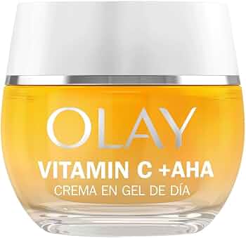 Olay Vitamin C +AHA Creme Facial de dia. Gel Hidratante, Iluminador e para manchas com Vitamina C