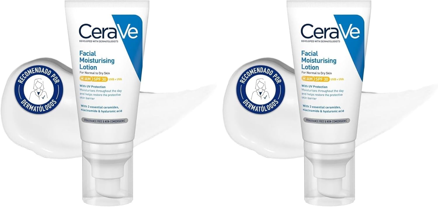CeraVe, loção Hidratante de rosto SPF 30