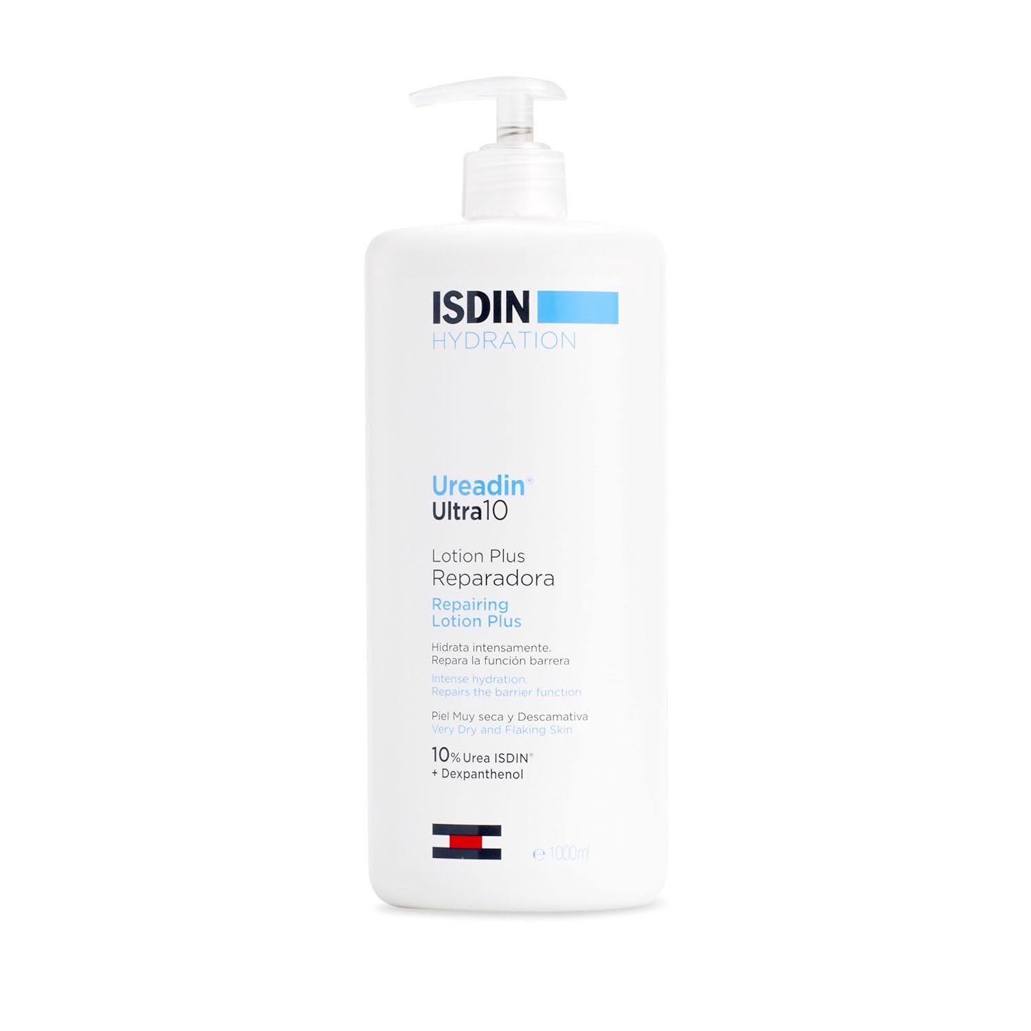 ISDIN Ureadin Ultra 10 loção Plus Reparadora, 1 L (pack de 1)