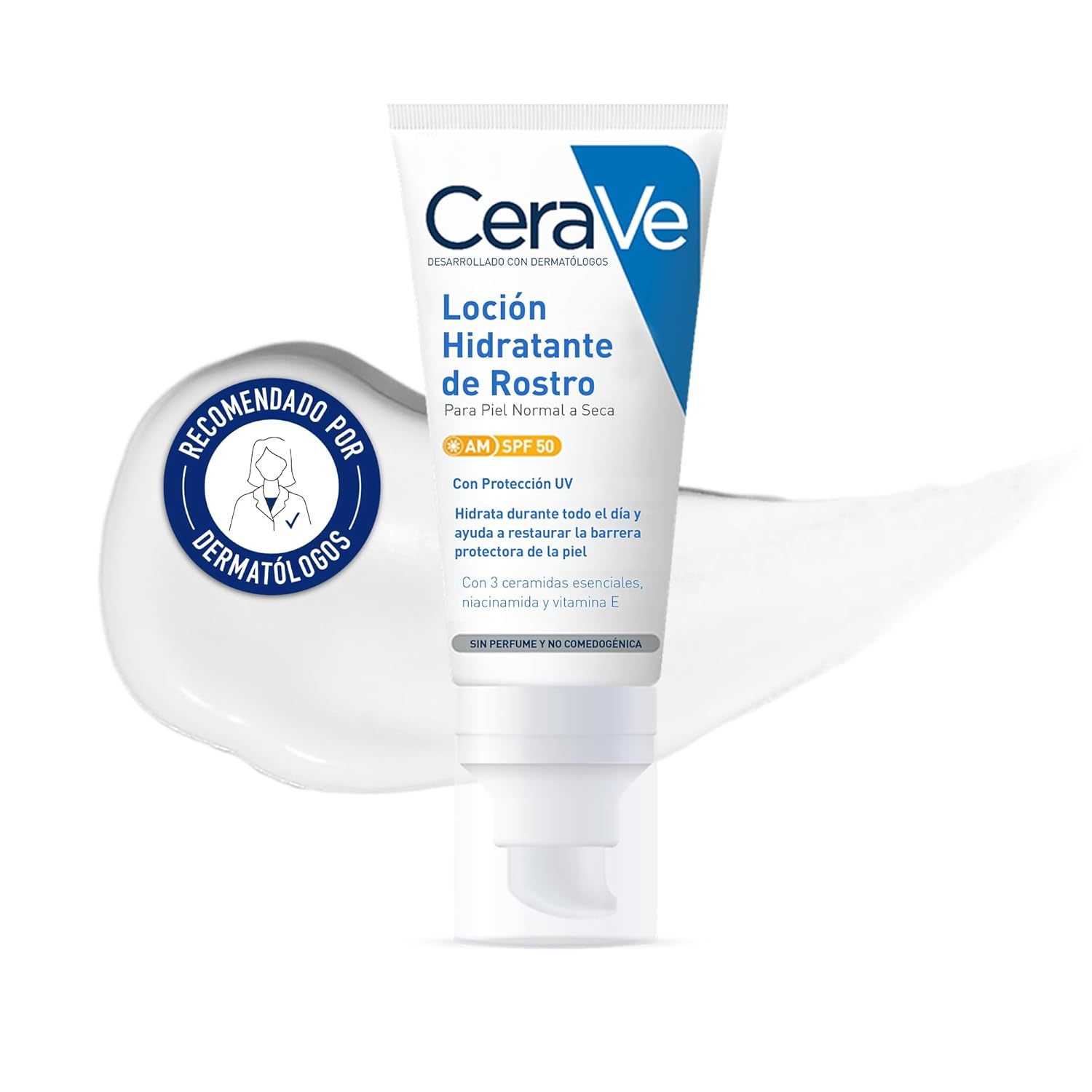 CeraVe Loção Hidratante de Rosto SPF 50