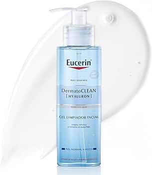 Eucerin DermatoCLEAN [HYALURON] Gel Limpeza facial (200 ml), desmaquillante suave de uso diário