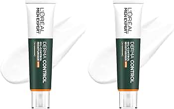 L'ORÉAL Paris Men Expert Derma Control Oil-Control Creme Hidratante Facial SPF30 com Niacinamida, para homem