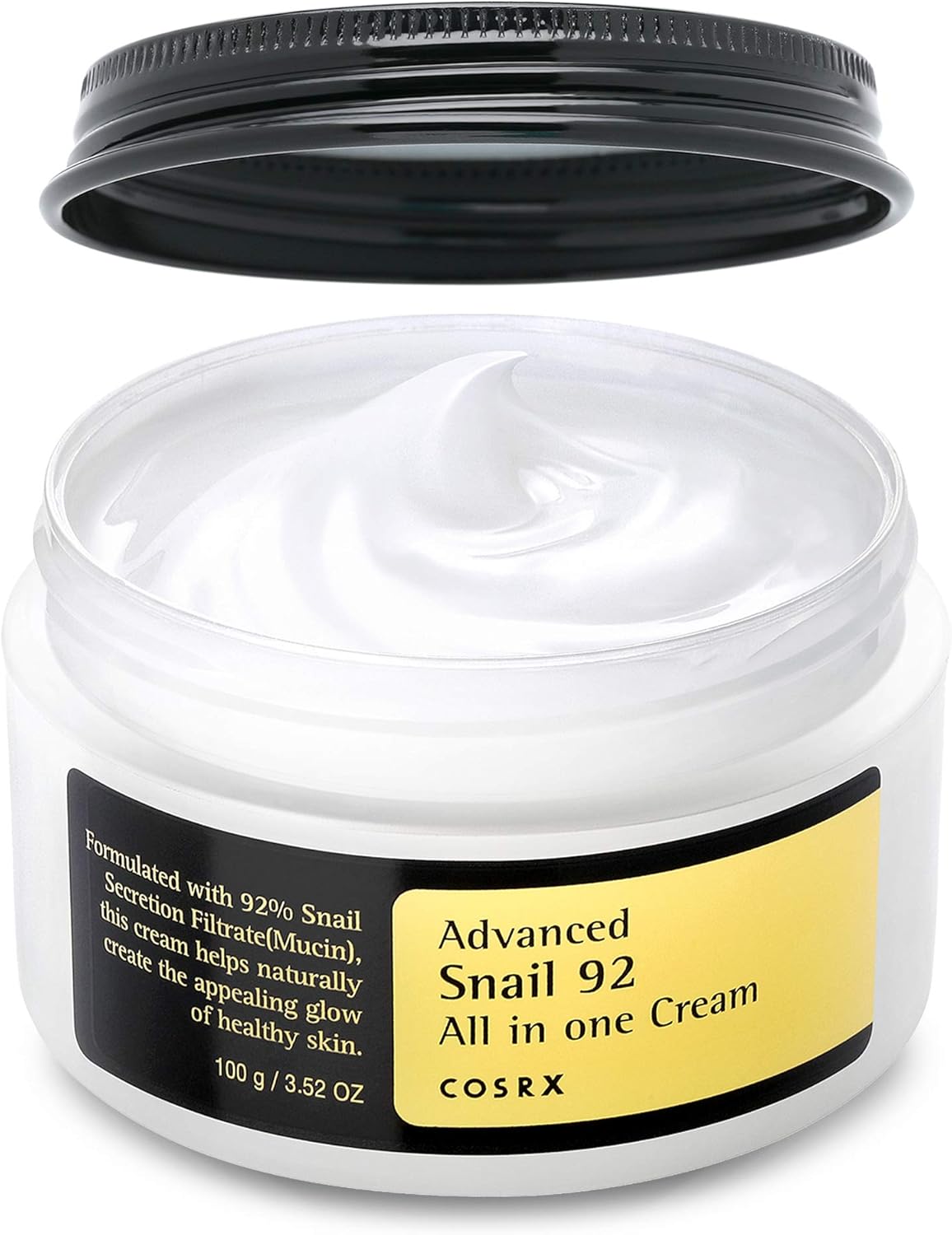COSRX Advanced Snail 92 All in One Cream, 100g, Anti Manchas e anti-rugas, Creme Hidratante de Dia e noite
