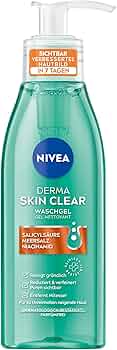 NIVEA Derma Skin Clear - Gel Limpeza para uma pele visiblemente mejorada, limpieza facial eficaz para Peles c