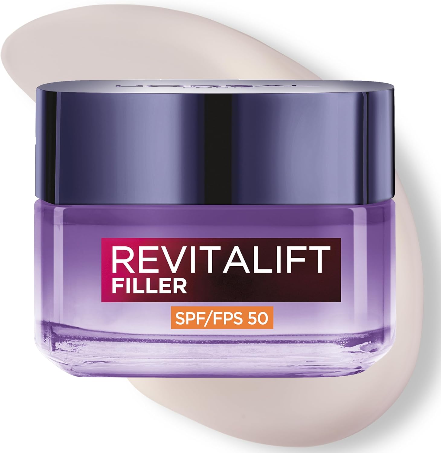 L'Oréal Paris Revitalift Filler Creme de dia Efeito preenchimento com Proteção solar SPF 50, anti-idade e anti-rugas