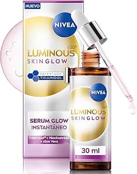 NIVEA LUMINOUS630 SKIN GLOW - Sérum Glow Instantáneo - Serum Facial Hidratante para manchas - Refina Poros
