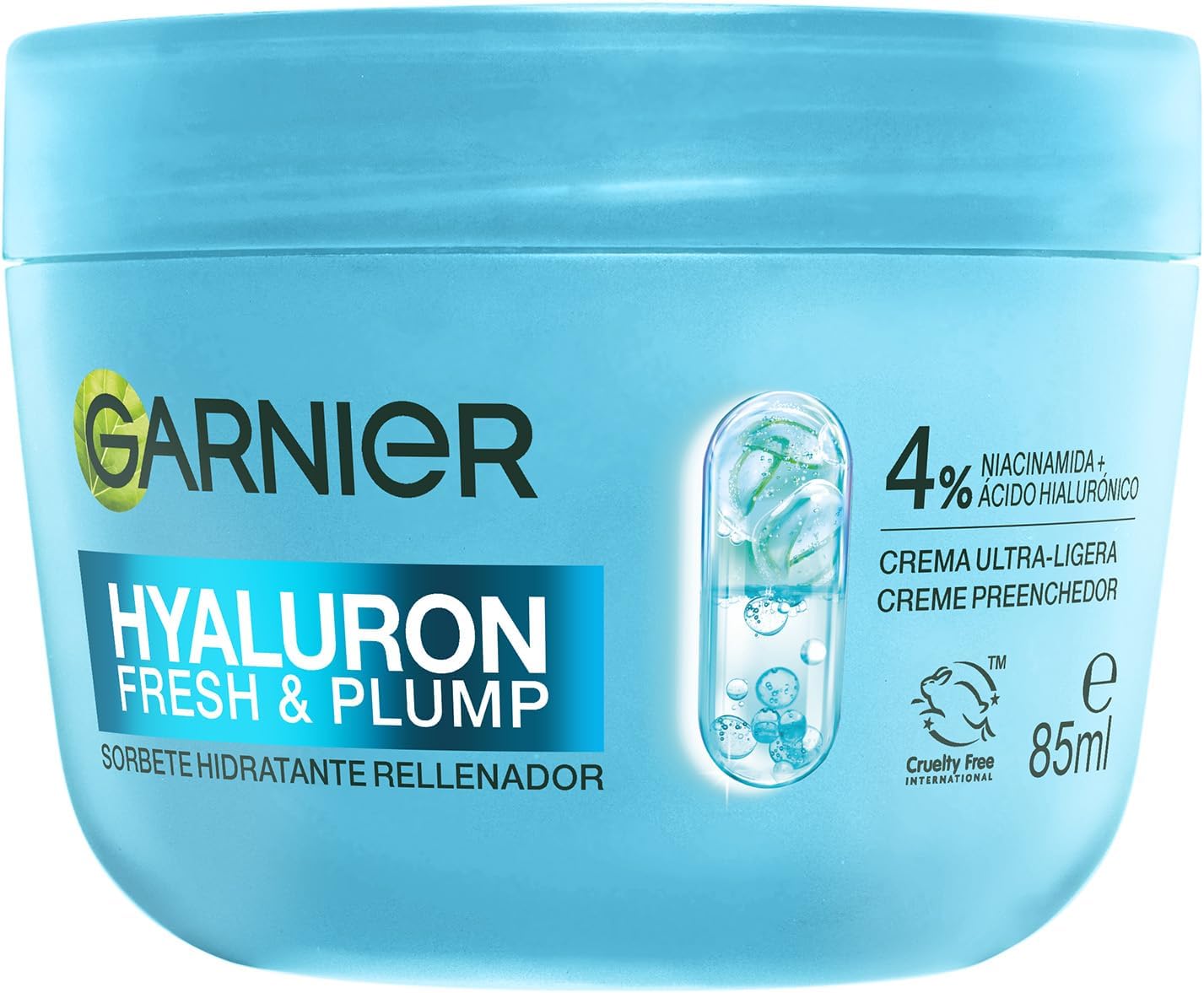 Garnier Hyaluron Fresh & Plump Sorbete Hidratante efeito preenchimento Creme - 4% [Niacinamida + Ácido hialurónico] - C